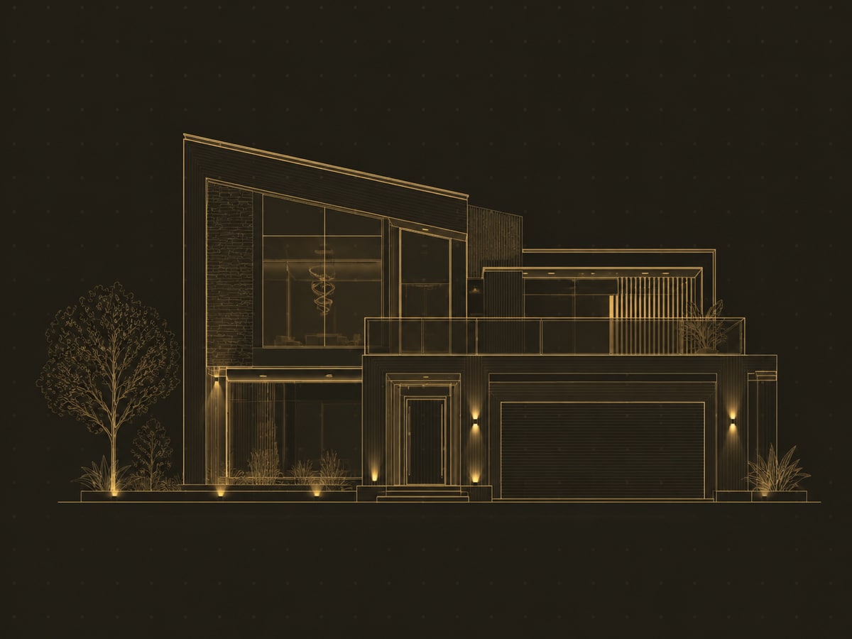 Architectural elevation drawing